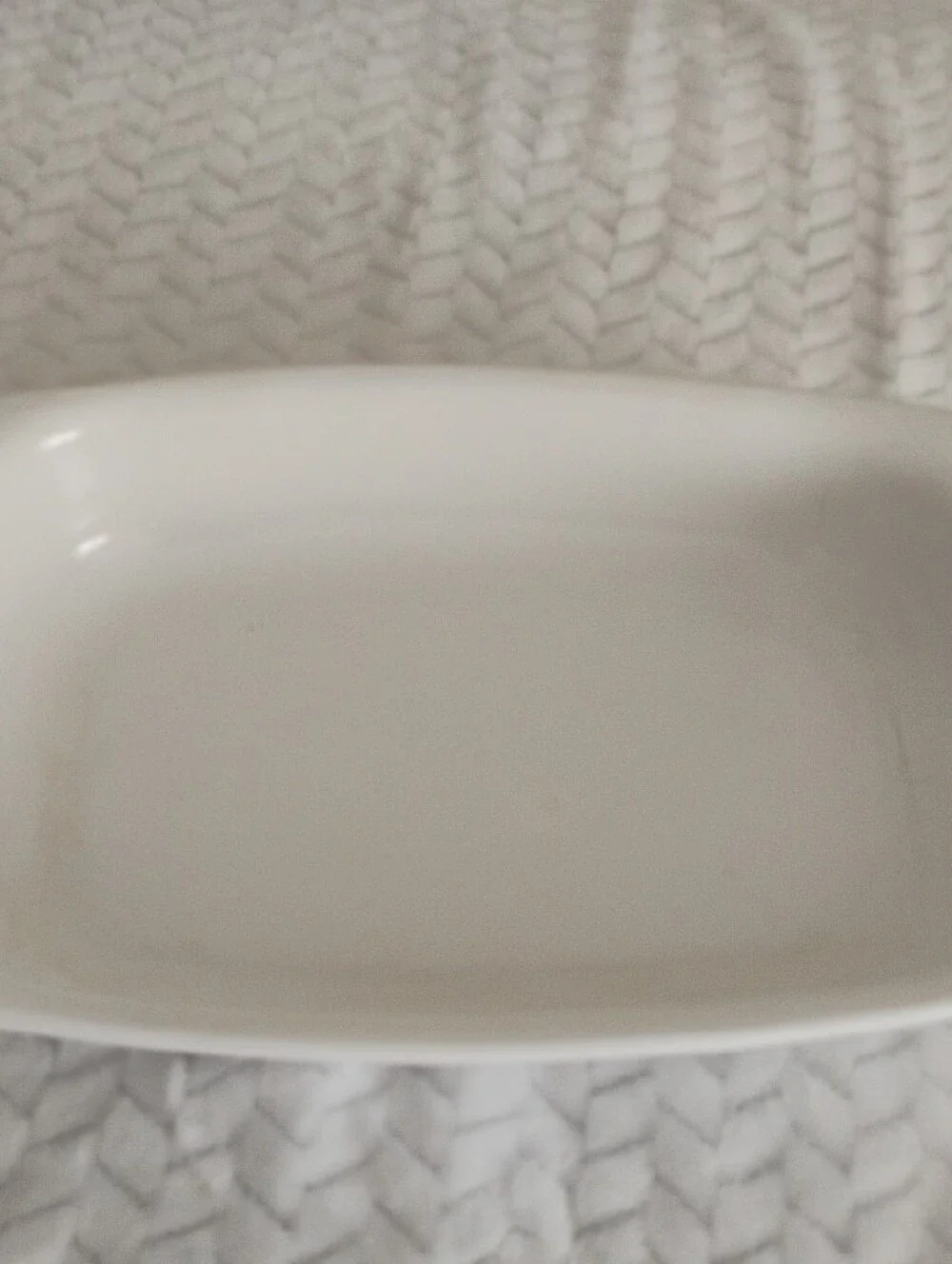Vintage Corningware White Ceramic Tray with Blue Cornflower Motif